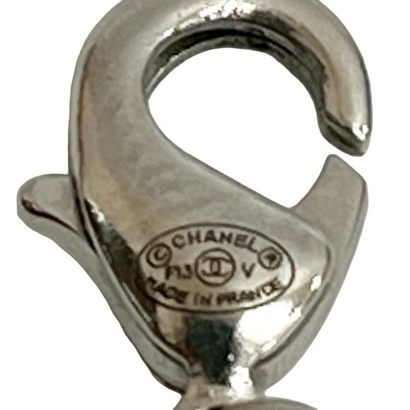 CHANEL Authentic Silver Logo Necklace - Picture 2 of 5